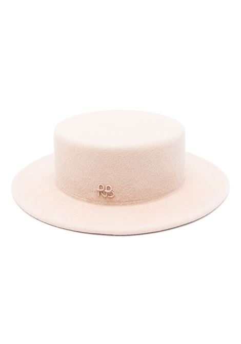 Cappello con monogramma in beige di Ruslan Baginskiy - donna RUSLAN BAGINSKIY | CNT032F7PWRB032